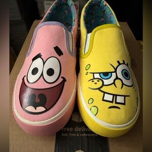 SpongeBob and Patrick Slip-On Shoes